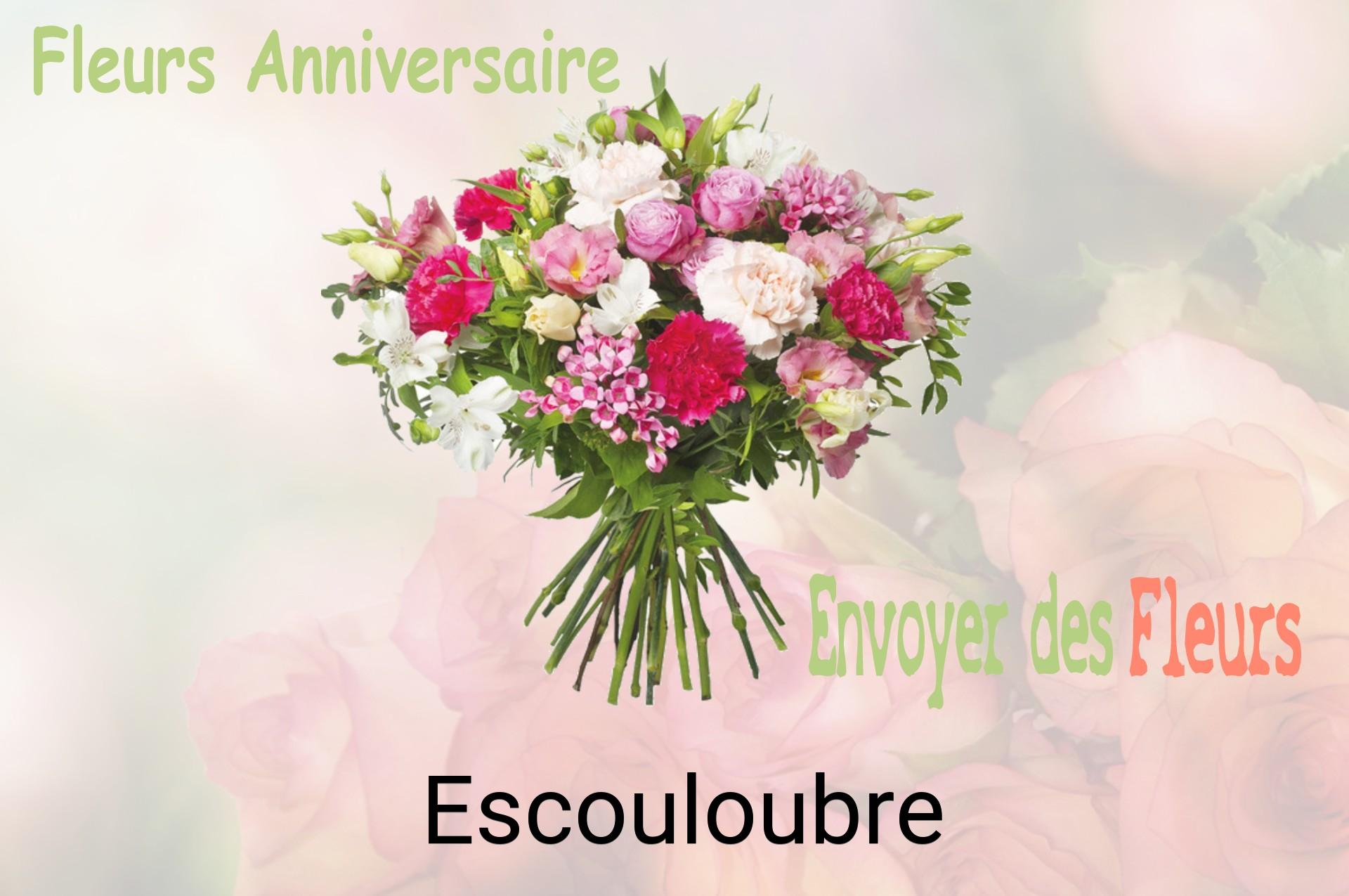 Bouquet de fleurs d’anniversaire livré à Escouloubre
