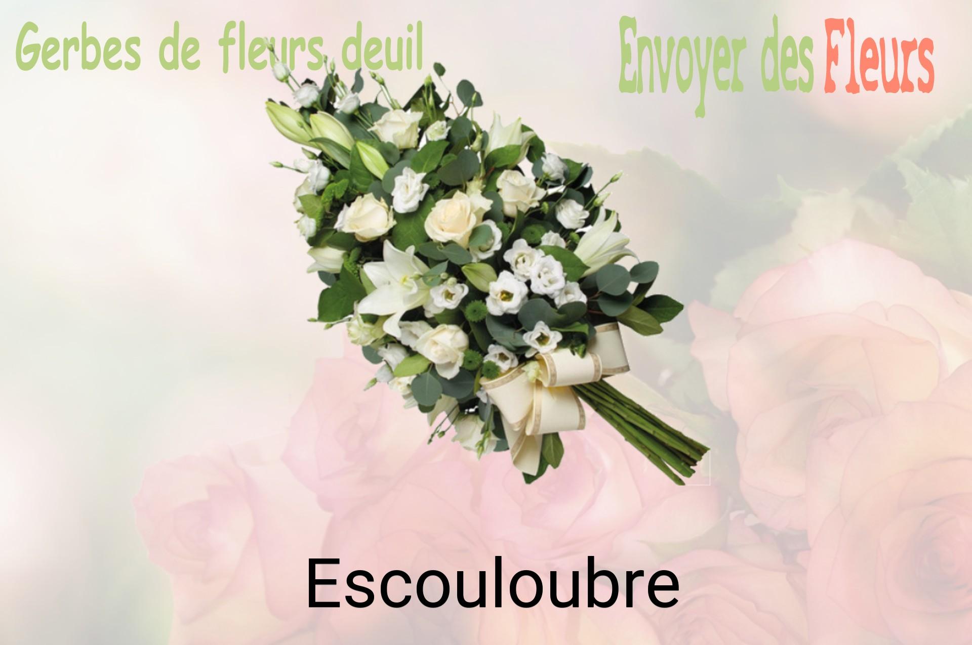 Gerbe de fleurs de deuil livrée à Escouloubre